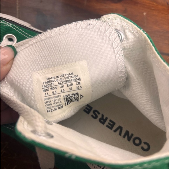 Converse Chuck Taylor All Star High Top Green Sneakers Women’s 6.5 Men’s 4.5 - Picture 4 of 4